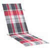 vidaXL Chaise longue à bascule avec coussin Bois de teck solide
