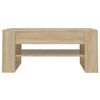 vidaXL Table basse ch&ecirc;ne sonoma 102x55x45 cm bois d'ing&eacute;nierie