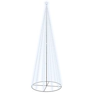 vidaXL Arbre de No&euml;l c&ocirc;ne 732 LED blanc froid 160x500 cm