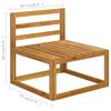 vidaXL Salon de jardin 3 pcs avec coussins Bois d'acacia solide