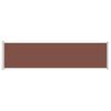 vidaXL Auvent lat&eacute;ral r&eacute;tractable de patio 600x160 cm marron