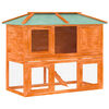 vidaXL Cage double pour animaux Bois