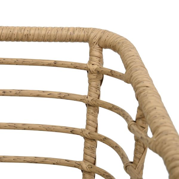 vidaXL Ensemble de bistro 3 pcs R&eacute;sine tress&eacute;e Ch&ecirc;ne