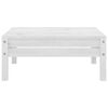 vidaXL Salon de jardin 3 pcs Bois de pin massif Blanc