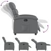 vidaXL Fauteuil inclinable gris similicuir