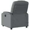vidaXL Fauteuil de massage inclinable gris similicuir