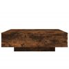 vidaXL Table basse ch&ecirc;ne fum&eacute; 100x100x31 cm bois d'ing&eacute;nierie