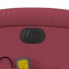 vidaXL Fauteuil inclinable de massage électrique rouge bordeaux tissu