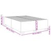 vidaXL Cadre de lit sans matelas gris clair velours