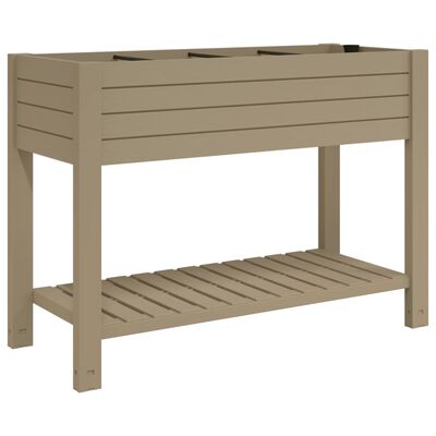 vidaXL Lit surélevé de jardin marron clair 110x45x79 cm polypropylène