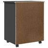 vidaXL Armoire roulante avec tiroirs MOSS gris bois de pin solide
