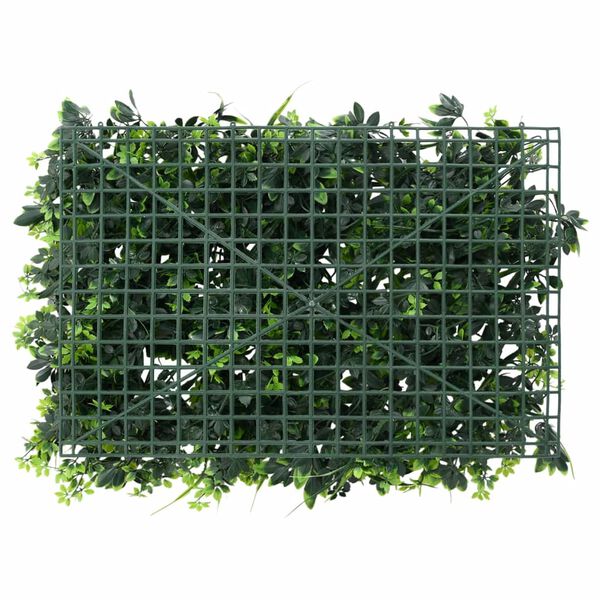 &nbsp;vidaXL Cl&ocirc;ture &agrave; feuilles artificielles 24 pcs vert 40x60 cm