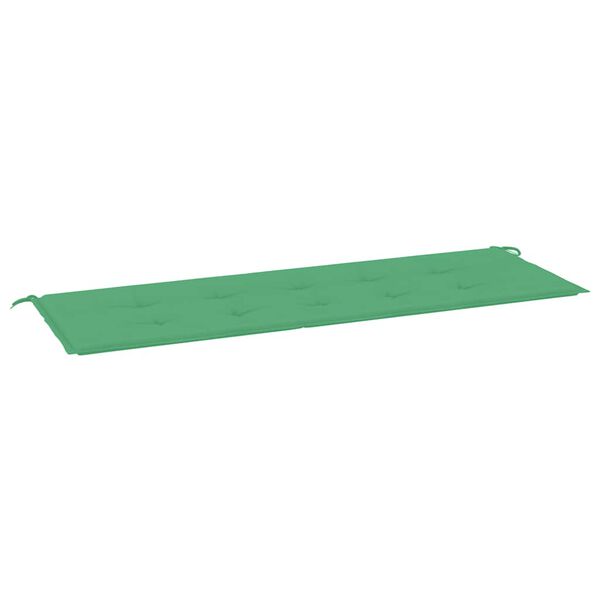 vidaXL Coussin de banc de jardin vert 150x50x3 cm tissu oxford