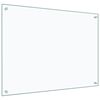 vidaXL Dosseret de cuisine Transparent 80x60 cm Verre tremp&eacute;