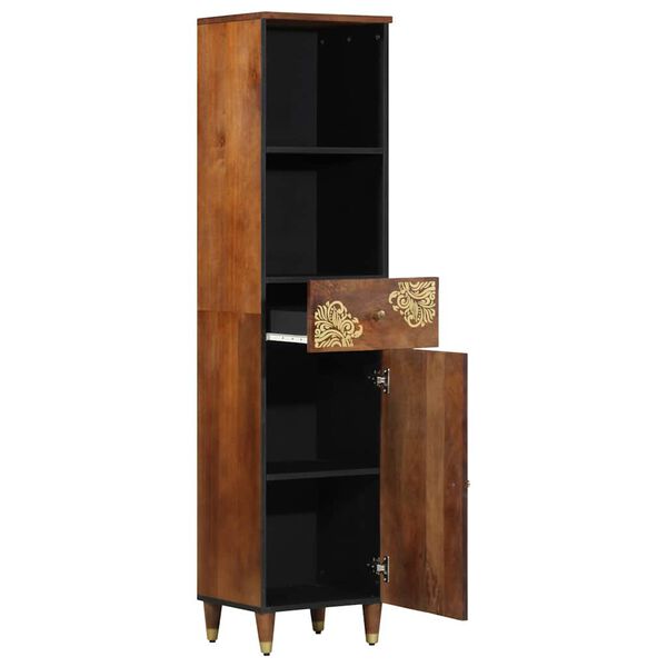 vidaXL Buffet marron miel 38 x 33 x 160 cm Bois de mangue massif