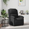 vidaXL Fauteuil inclinable en cuir véritable noir