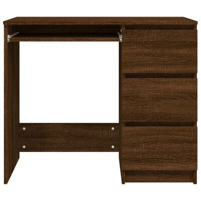 vidaXL Bureau Chêne marron 90x45x76 cm Bois d'ingénierie