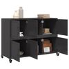 vidaXL Buffet noir 100,5x39x72 cm acier