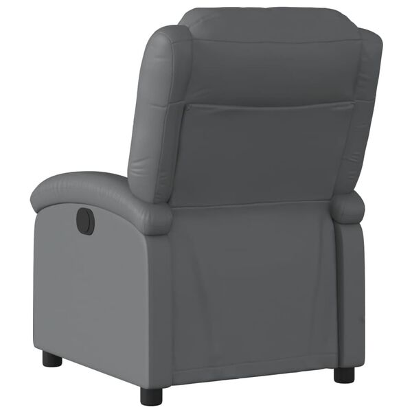 vidaXL Fauteuil inclinable gris similicuir