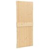 vidaXL Porte NARVIK Naturel 80 x 210 cm Bois de pin massif