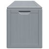 vidaXL Boîte de rangement de jardin 270 L Gris PP aspect bois
