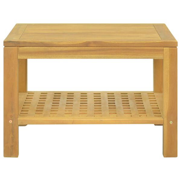 vidaXL Table basse 60x60x40 cm Bois massif de teck