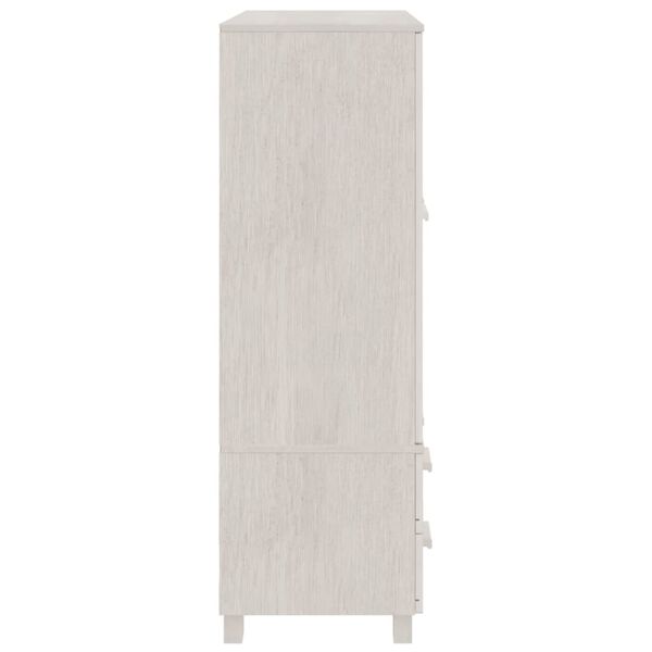 vidaXL Garde-robe HAMAR Blanc 99x45x137 cm Bois massif de pin