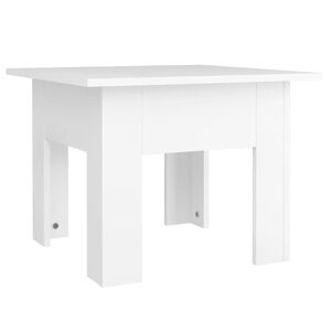 vidaXL Table basse blanc 55x55x42 cm bois d'ing&eacute;nierie