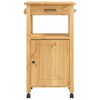 vidaXL Chariot de cuisine MONZA 48x40x88,5 cm bois massif de pin