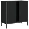 vidaXL Armoire lavabo de salle de bain noir 60x30x60 cm