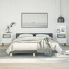 vidaXL Cadre de lit sans matelas gris foncé tissu