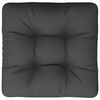 vidaXL Coussin de palette noir 58x58x10 cm tissu