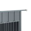 vidaXL Niche pour chien avec toit anthracite acier galvanis&eacute;
