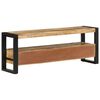 vidaXL Meuble TV 120x30x45 cm Bois massif de manguier