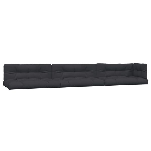 vidaXL Salon palette de jardin avec coussins 6pcs bois d'acacia massif