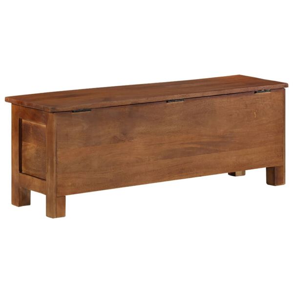 vidaXL Bo&icirc;te de rangement 110x30x40 cm Bois de manguier solide