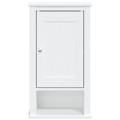 vidaXL Armoire murale de salle de bain BERG blanc bois de pin massif