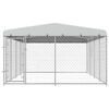 vidaXL Chenil ext&eacute;rieur avec toit pour chiens 7,6x3,8x2,3 m