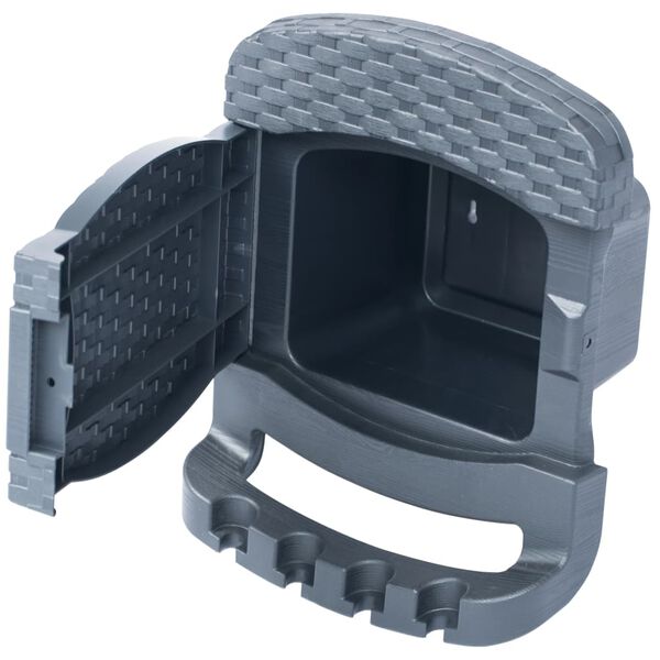 vidaXL Enrouleur de tuyau mural avec tuyau Plastique Anthracite