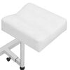 vidaXL Fauteuil de massage et repose-pied Blanc 127x60x98cm Similicuir