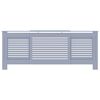 vidaXL Cache-radiateur MDF Gris 205 cm