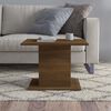 vidaXL Table basse chêne marron 55,5x55,5x40 cm bois d'ingénierie