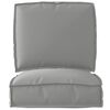 vidaXL Set de coussins de palette 2 pcs Gris Tissu Oxford