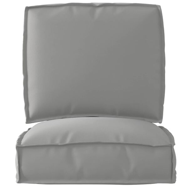 vidaXL Set de coussins de palette 2 pcs Gris Tissu Oxford