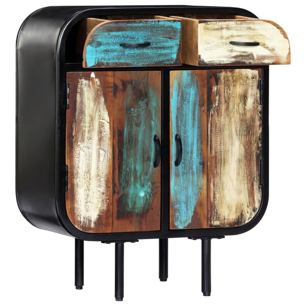 vidaXL Buffet 60x30x75 cm Bois de r&eacute;cup&eacute;ration massif