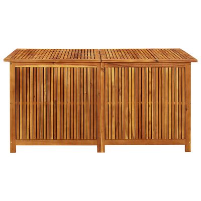 vidaXL Boîte de rangement de jardin 150x80x75 cm Bois d'acacia solide