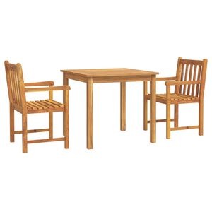 vidaXL Ensemble &agrave; manger de jardin 3 pcs Bois d'acacia solide