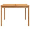 vidaXL Table &agrave; d&icirc;ner de jardin 110x110x77 cm Bois de teck solide