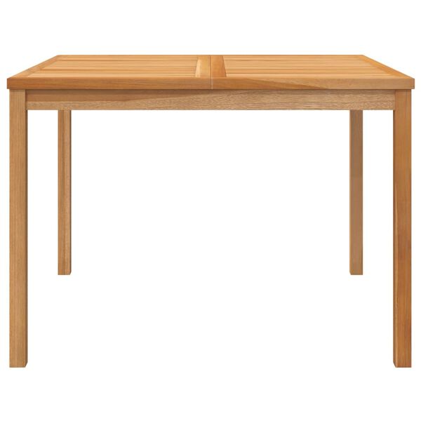 vidaXL Table &agrave; d&icirc;ner de jardin 110x110x77 cm Bois de teck solide