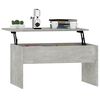 vidaXL Table basse gris béton 80x50,5x41,5 cm bois d'ingénierie